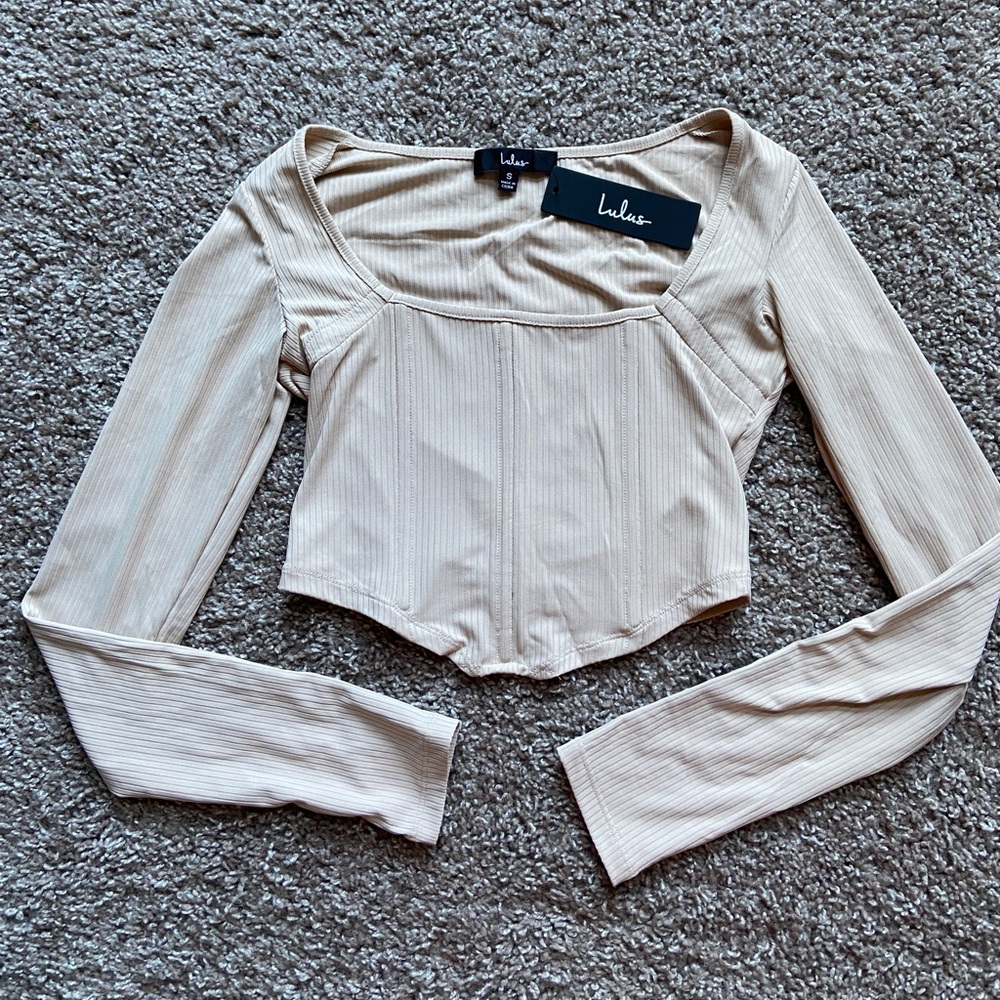 New Lulus Nude Shirt